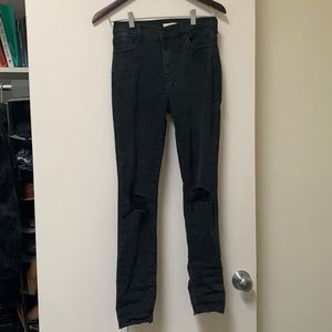 High rise black Pacsun jeans